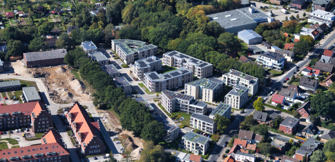 Freytag & v.d. Linde Neubau Wohnanlage Beverbäker Wiesen Luftaufnahme 2 Oldenburg